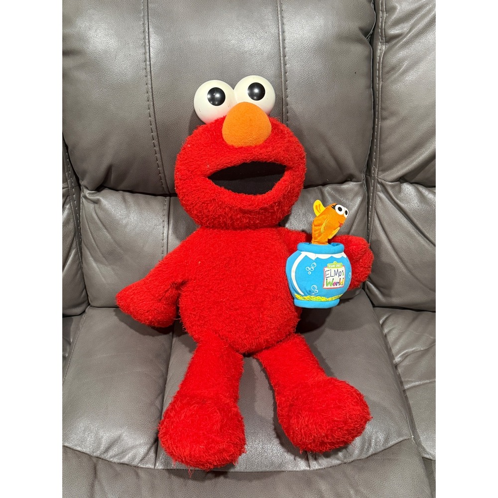 Sesame Street Elmo Plush Toy with Fish Bowl "Elmo World" sound does not work